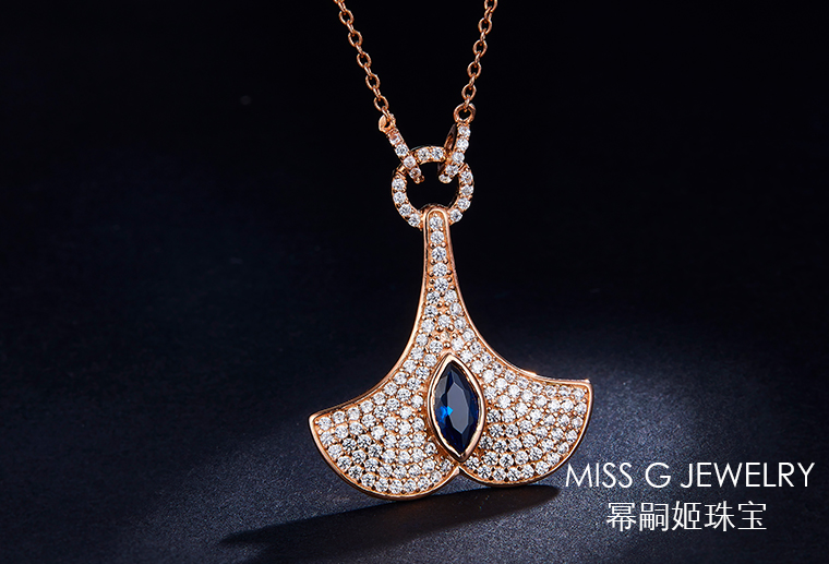 S925銀鑲嵌鋯石項鏈
