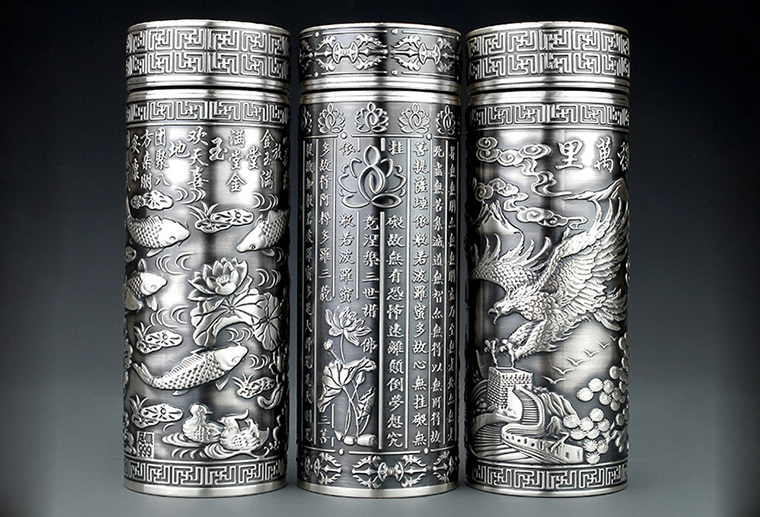 S999純銀保溫杯 廣州MISSG珠寶廠家直銷外貿(mào)首飾銀飾品 來圖來樣生產(chǎn)加工